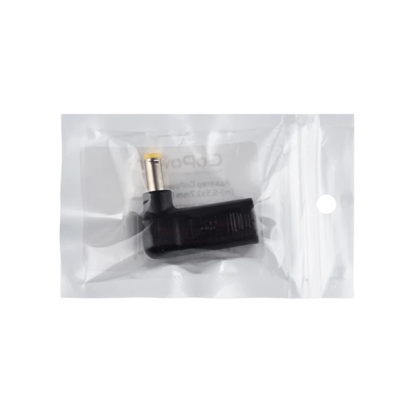 Адаптер GoPower Type-C (m)-5.5x1.7mm (m) черный