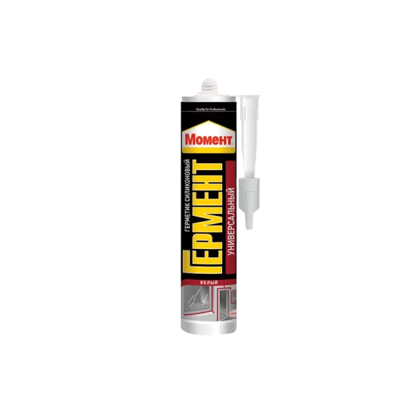 Герметик Момент 280мл силиконовый универсальный белый (1/12/1200)