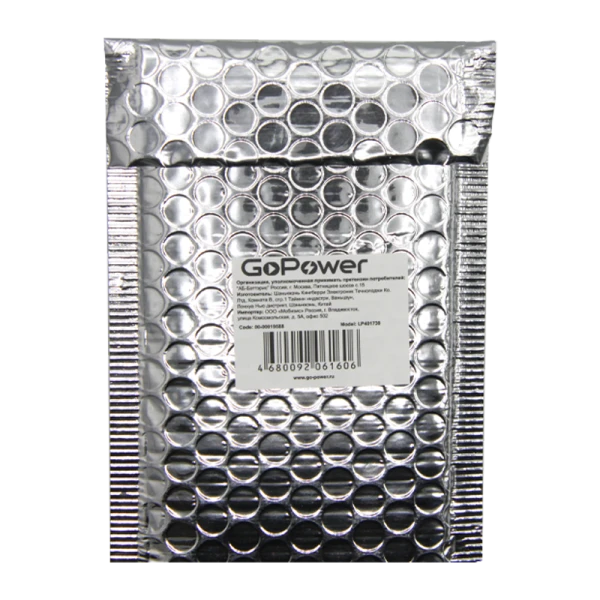 Аккумулятор Li-Pol GoPower LP401730 PK1 3.7V 150mAh с защитой (1/10/250)