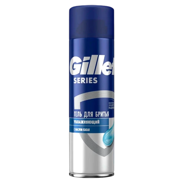 Гель для бритья Gillette Moisturising увлажняющий 200мл (1/6)