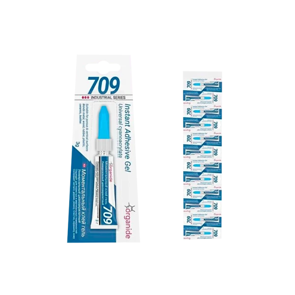 *Супер-клей Organide 709 ГЕЛЬ 3г универсальный BL12 (12/288)