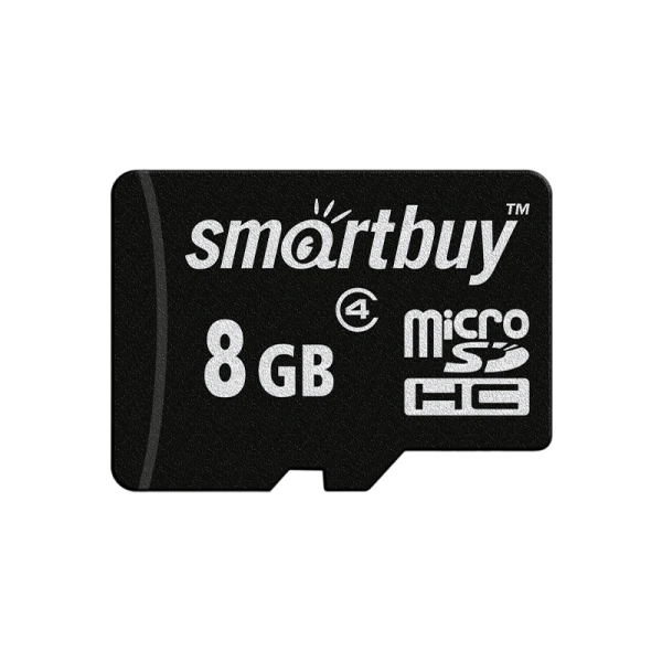 Карта памяти microSD Smartbuy 8GB Class4 4 МБ/сек без адаптера