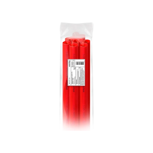 Термоусаживаемая трубка Smartbuy 10/5, ,красный, 1 метр (SBE-HST-10-r)