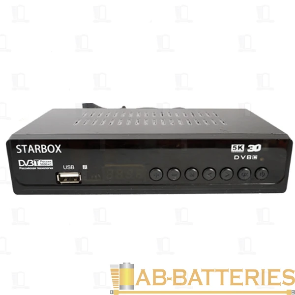 Приставка для цифрового ТВ STAR BOX T8000 DVB-T/T2 металл черный (1/60)