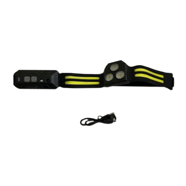 Фонарь налобный Без бренда HT-3021B-2 (6808А) от аккумулятора 3 режима черный