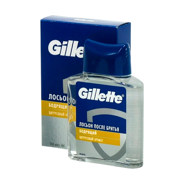 Лосьон Gillette Бодрящий после бритья цитрусовый аромат 100мл (1/6)
