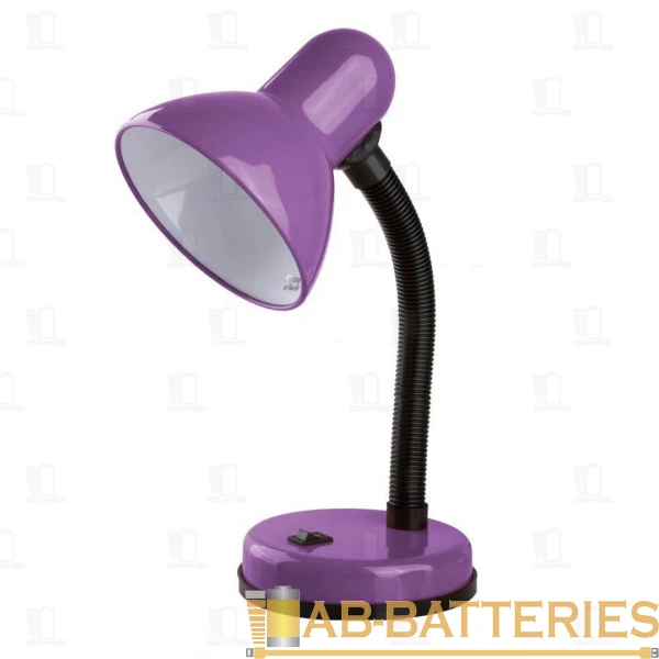Светильник настольный Camelion KD-301 40W 230V E27 на основании фиолетовый (1/12)