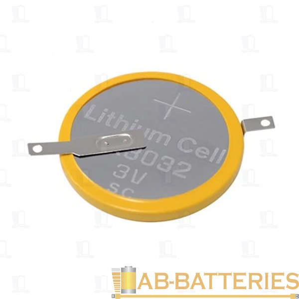 Батарейка ET CR3032-VC3 BL1 3-ножки, вертикальный монтаж, литиевый элемент, 3V (1/20)