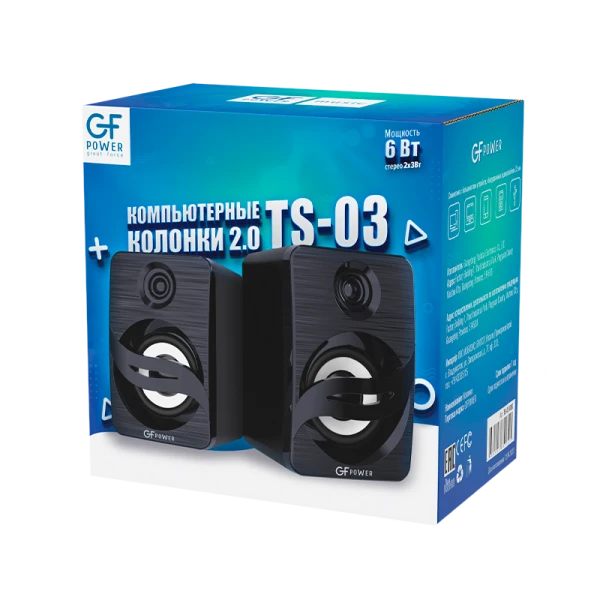 Колонки GFPower TS-03 6W черный (1/50)