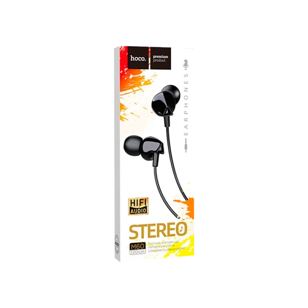 Наушники внутриканальные HOCO M60 с микр. черный (1/30/300)