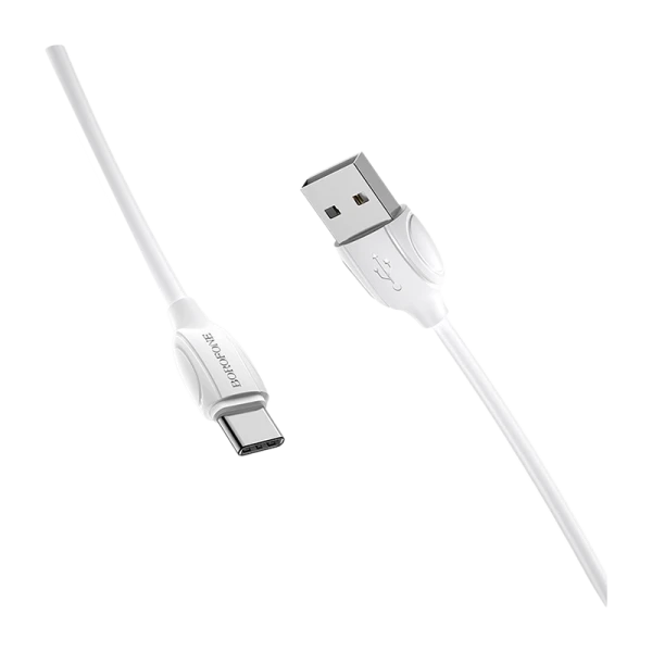 Кабель Borofone BX19 USB (m)-Type-C (m) 1.0м 3.0A ПВХ белый (1/648)