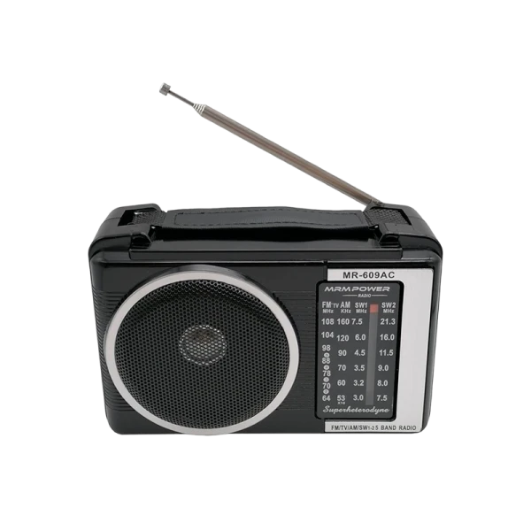 Радиоприемник MRM-Power MR-609AC пластик Jack3.5 черный (1/40)