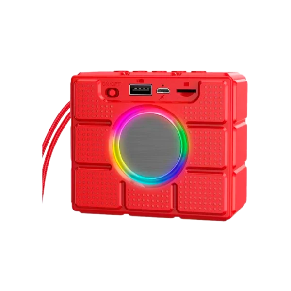 Портативная колонка Borofone BR16 bluetooth 5.1 microSD красный (1/80)