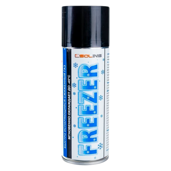 Газ быстроиспаряющийся Solins FREEZER для охлаждения до -45ºC 400мл (1/12)