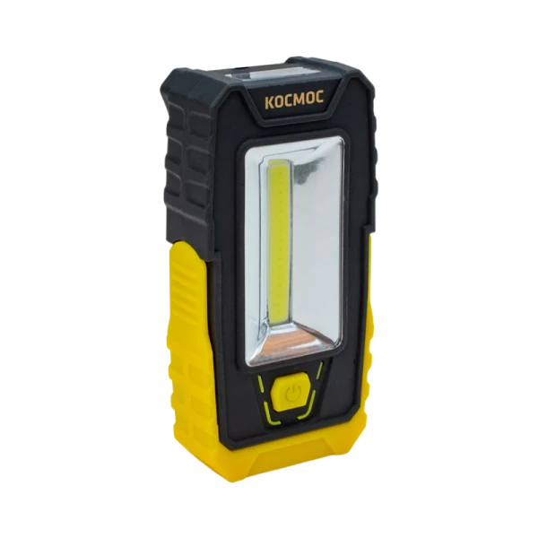 *Фонарь автомобильный Космос 6006 5W COB от батареек желтый (1/24/96) 