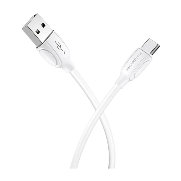 Кабель Borofone BX19 USB (m)-Type-C (m) 1.0м 3.0A ПВХ белый (1/648)