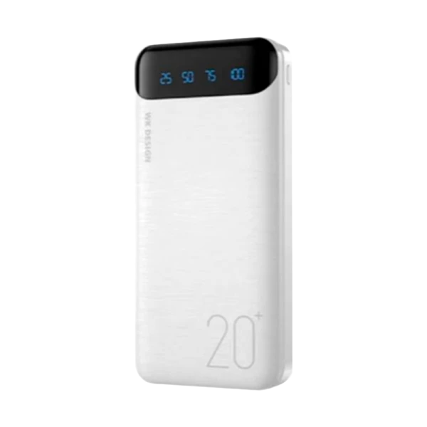 Внешний аккумулятор WK WP-163 20000mAh 2.1A белый (1/60)