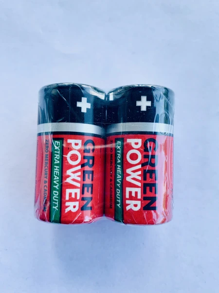 Батарейка Green Power R14 C Shrink 2 Heavy Duty 1.5V (2/24/480)