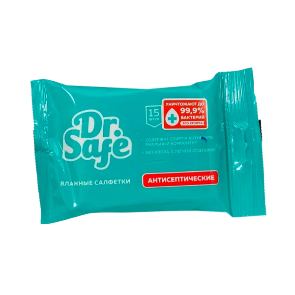 Салфетка Dr.Safe для рук антибакт. 15шт. (1/30)