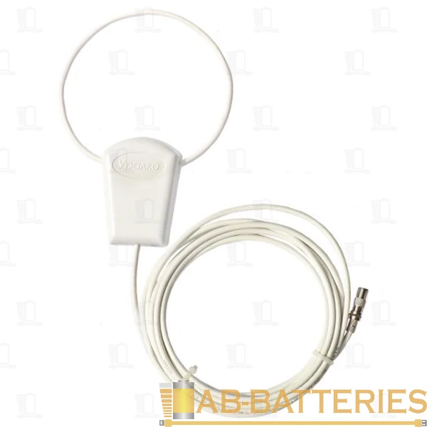 ТВ-Антенна комнатная Уралка УР-5МB активная с питанием DVB-T/T2