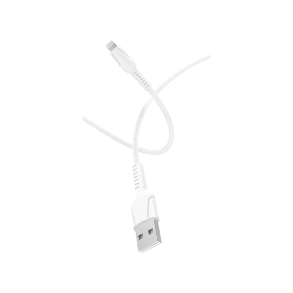 Кабель GoPower GP21L-2M USB (m)-Lightning (m) 2.0м 2.4A силикон белый (1/200/800)