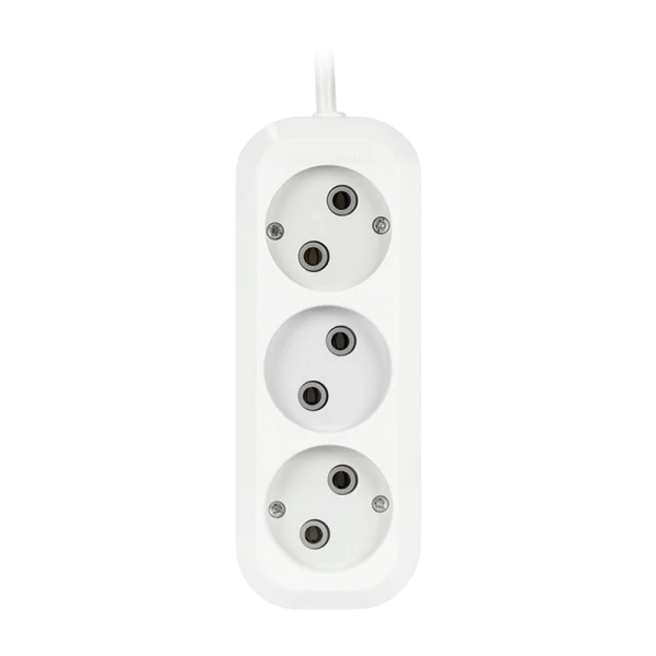 Удлинитель Smartbuy 3р.Б/З 10A 1.5м белый (1/50)