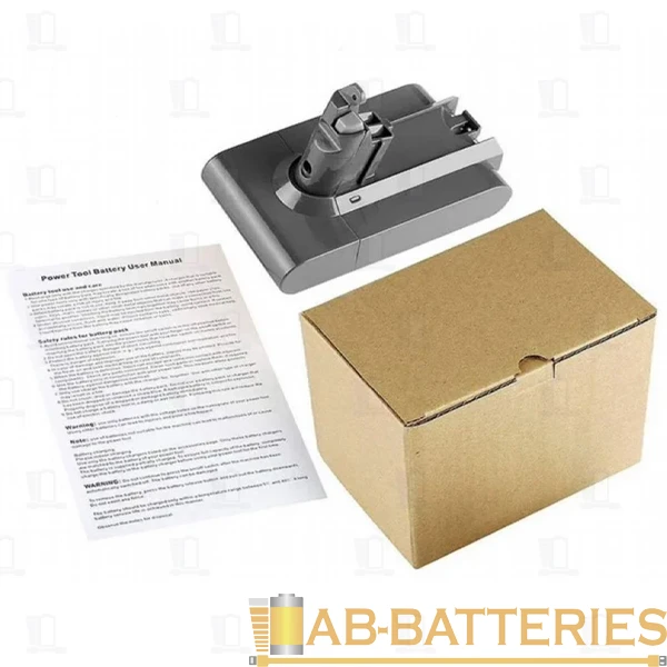 Аккумулятор ET Dyson V6 21.6В, 2000мАч, Li-ion DC59/V6