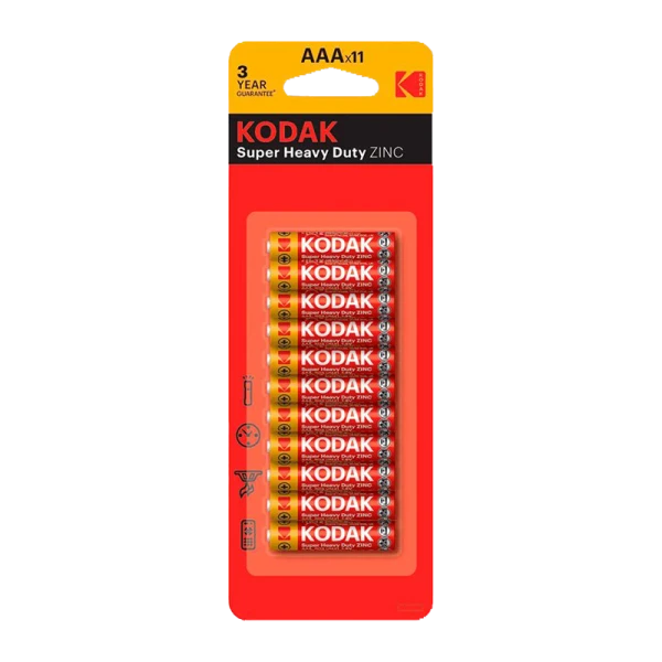 Батарейка Kodak Extra R03 AAA BL10+1 Heavy Duty 1.5V (11/264/52800)