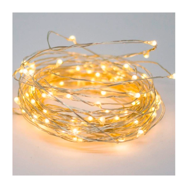 Гирлянда Космос 1.5м лампочки нить от батареек белый (1/150)