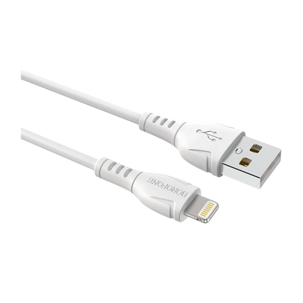 Кабель Borofone BX51 USB (m)-Lightning (m) 1.0м 2.0A ПВХ белый в коробке (1/360)