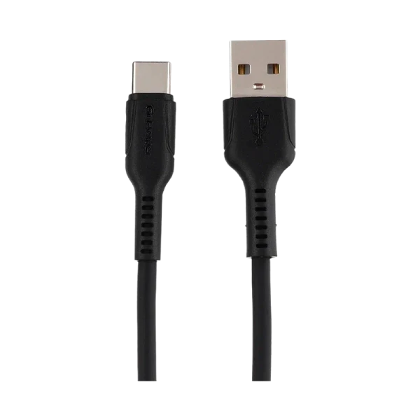 Кабель GoPower GP21T USB (m)-Type-C (m) 1.0м 3.0A 27W силикон черный (1/200/800)