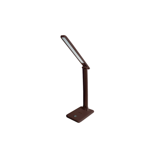 Светильник настольный Ultraflash UF-730 11W 220V на основании 3 ур.ярк.+3цв. коричневый (1/30)