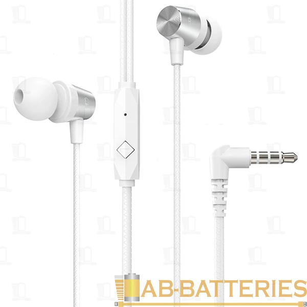 Наушники внутриканальные HOCO M79 с микр. белый (1/21/210)