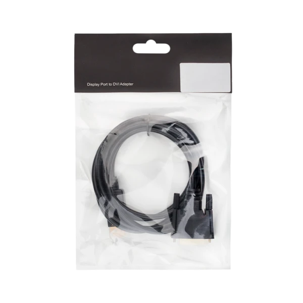 Кабель Atcom AT9504 DVI-D 25 (m)-DisplayPort (m) 1.8м силикон 1080P черный в пакете (1/100)