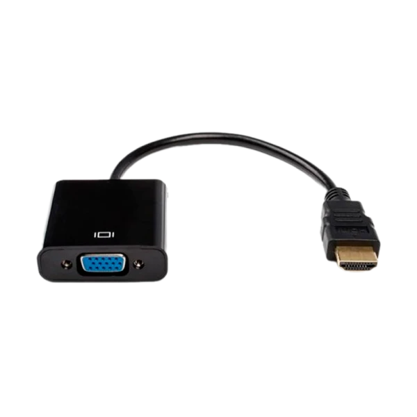 Переходник Atcom HDMI (m)-VGA (f) черный (1/5/250)