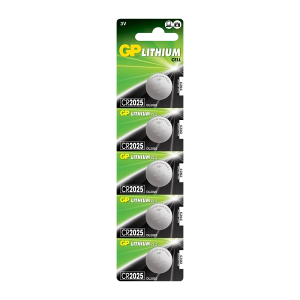 Батарейка GP CR2025 BL5 Lithium 3V (5/100/2000) R