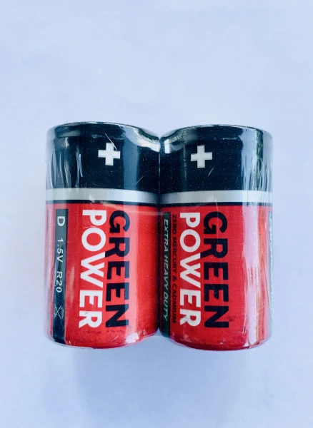 Батарейка Green Power R20 D Shrink 2 Heavy Duty 1.5V (2/24/288)