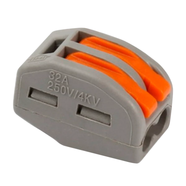 Строительно-монтажная клемма с рычажками, 2 отверстия (SBE-cwcc-2)