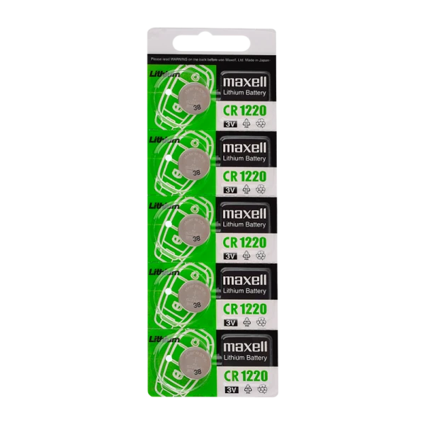 Батарейка Maxell G CR1220 BL5 Lithium 3V (5/100/2000)