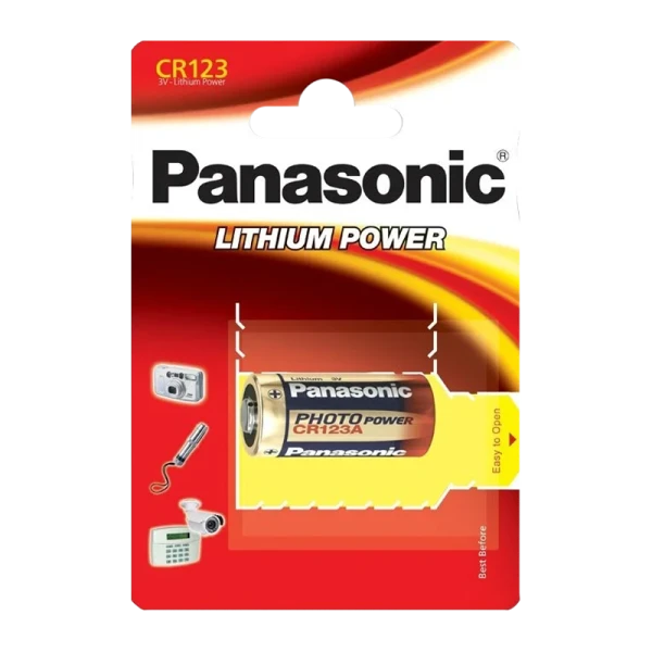 Батарейка Panasonic CR123A BL1 Lithium (1/10/100)