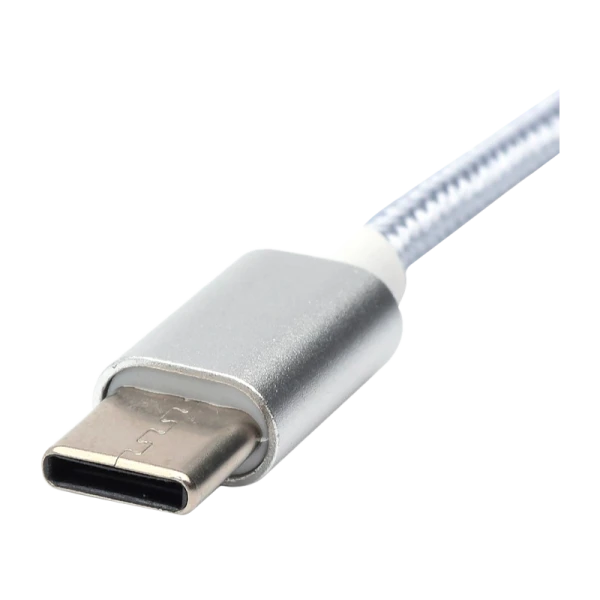 Переходник AUX Atcom AT2809 Type-C (m)-Jack 3.5mm (f) серебряный (1/600)