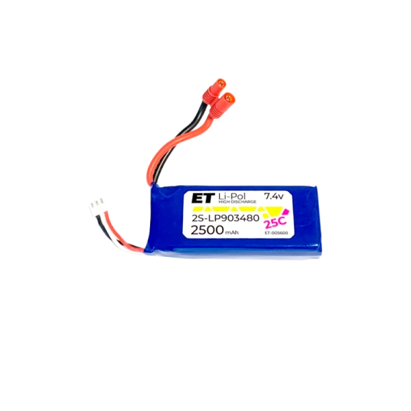 Аккумулятор ET 2S-LP903480-20CB Li-Pol, 7.4В, 2500мАч (1/100)