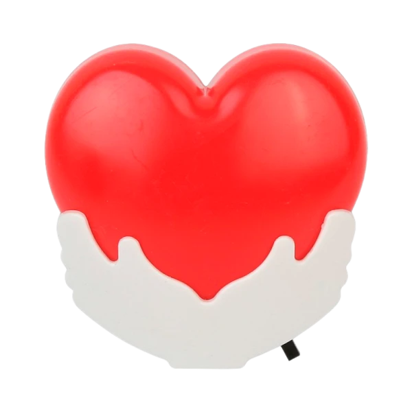 Ночник Camelion NL-246 "Сердце" 220V в розетку белый (1/24/96)