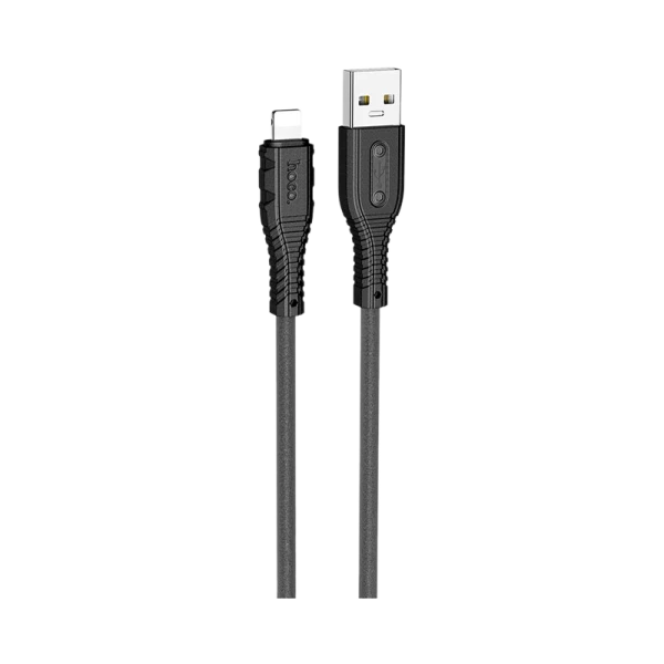 Кабель HOCO X67 Lightning (m)-Type-C (m) 1.0м 3.0A 20W силикон черный (1/31/310)