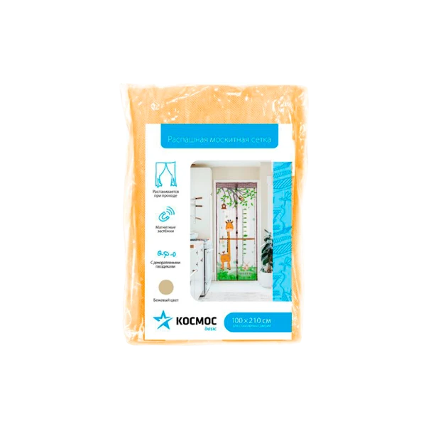 *Антимоскитная сетка на дверь Космос KOC-MN-p1 "Веселый Жираф" 100*210см (1/50)