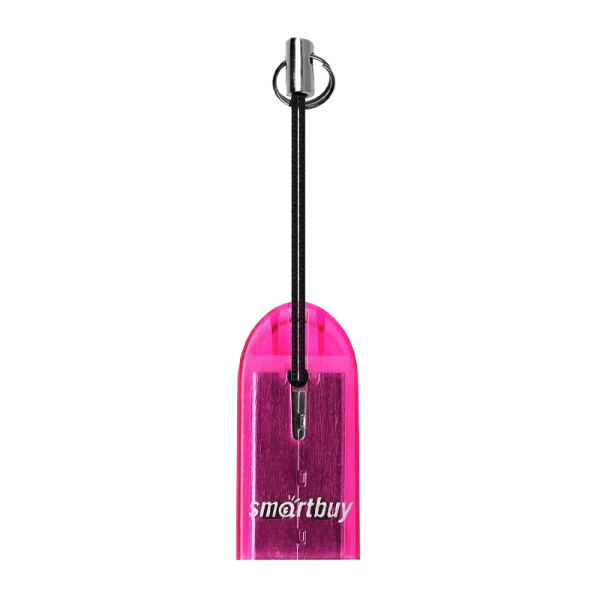Картридер Smartbuy 710 USB2.0 microSD фиолетовый (1/20)