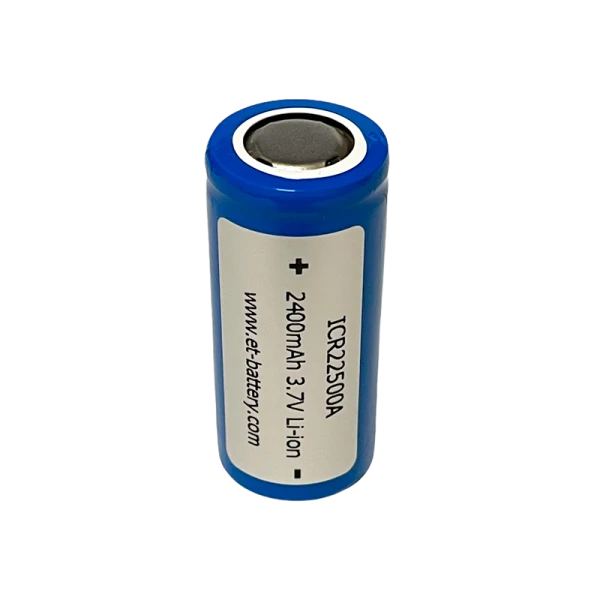 Аккумулятор ET ICR22500A 22.0*50.0, 2400mAh, Li-Ion (1/360)