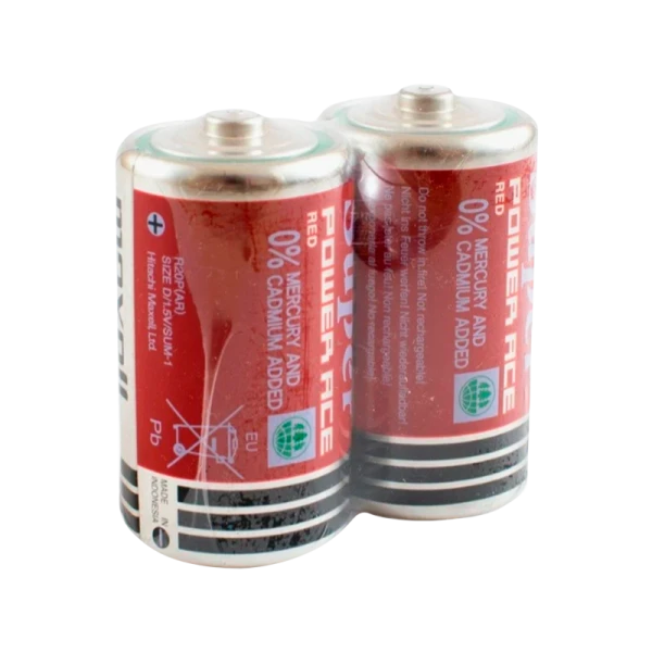 Батарейка Maxell Super Power Ace R20 D Shrink 2 Heavy Duty 1.5V (2/20/200)