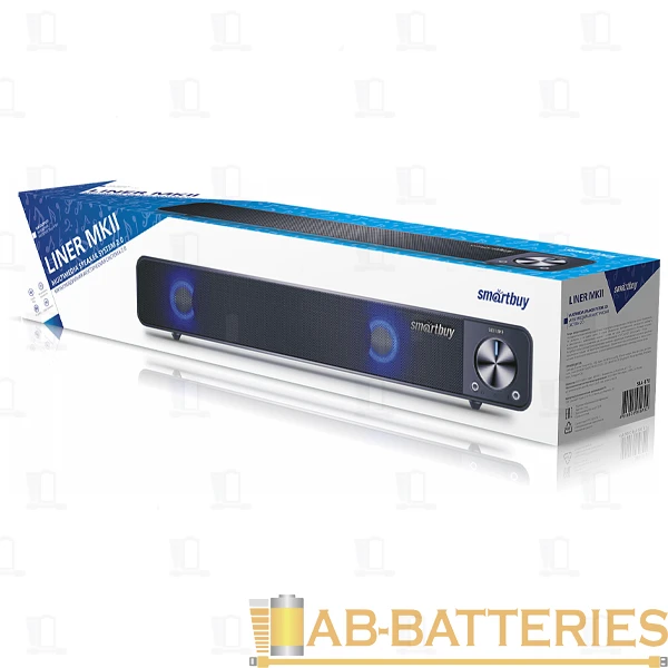 Колонки 2.0 Smartbuy LINER MK II 6W USB+Jack 3.5мм серый (1/24)