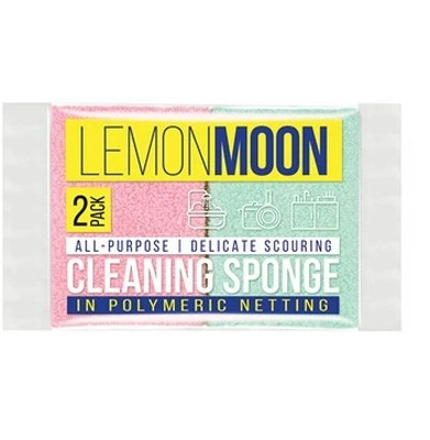 *Губка Lemon Moon в оплетке из полиэтилена 2 шт. (1/48)